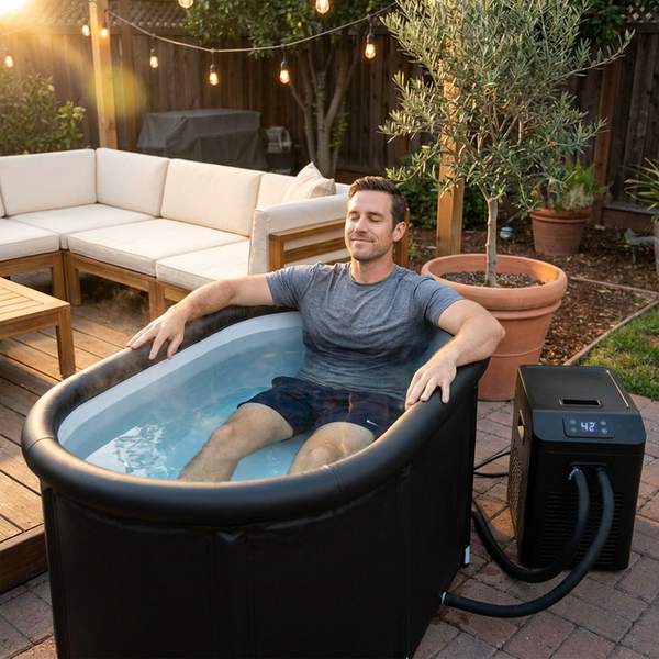 Cold Plunge Tub Bundle Built for Home Recovery, 148 Gallon Insulated System, 1/3HP Chiller, Built-In Filter