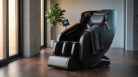 4D Massage Chair Full Body, Zero Gravity Massage Chair with Heat and Foot Massage with Airbags, Kneading, Bluetooth, LCD Touch Control - Black — Lifestyle