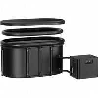 Cold Plunge Tub Bundle Built for Home Recovery, 148 Gallon Insulated System, 1/3HP Chiller, Built-In Filter