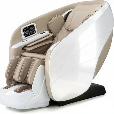 4D Massage Chair Full Body, Zero Gravity Recliner,34 Airbags Massage,20 Auto Massage Programs,Auto Body Scan,Ai Voice Control,55" SL Track,Beige