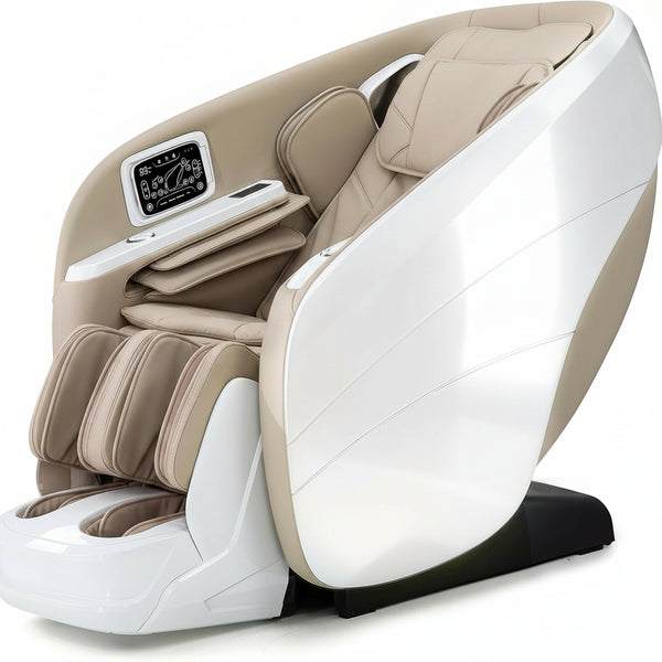 4D Massage Chair Full Body, Zero Gravity Recliner,34 Airbags Massage,20 Auto Massage Programs,Auto Body Scan,Ai Voice Control,55" SL Track,Beige