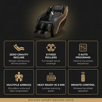 Massage Chair Designed for Full Body Relaxation, Zero Gravity Recline, 5 Auto Programs, Heat Therapy — Results & Stats